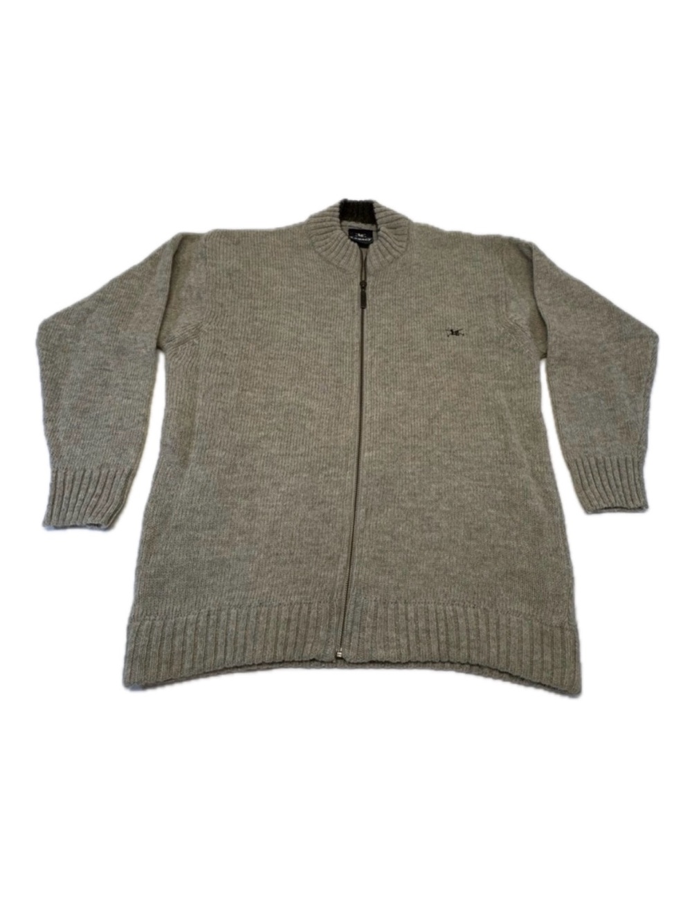 Legacy Vintage Full-Zip Knit Cardigan - Grey - Men's Small
